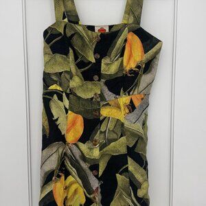 Black Banana Craze Linen Mini Dress
